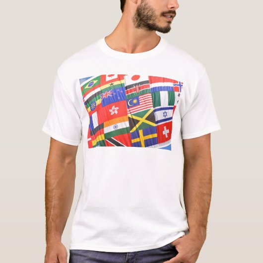 T-shirt Drapeaux du monde (Devant)