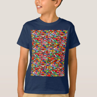 T-SHIRT DRAPEAUX DU MONDE