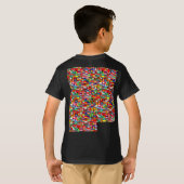 T-shirt DRAPEAUX DU MONDE - avant et dos imprimés (Dos entier)