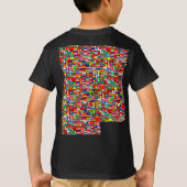 T-shirt DRAPEAUX DU MONDE - avant et dos imprimés (Dos)