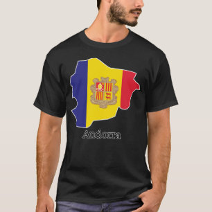 T-shirt Drapeaux et pays Andorre