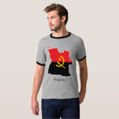 T-shirt Drapeaux et pays Angola (Devant entier)