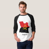 T-shirt Drapeaux et pays Angola (Devant entier)