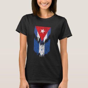 T-shirt Drapeaux honduriens cubains arrachés Cuba Honduras