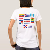 T-shirt Drapeaux latins (Dos)
