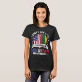 T-shirt Drapeaux lituaniens américains Pride Lituanie (Devant entier)