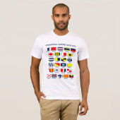 T-shirt Drapeaux maritimes (Devant entier)