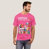 T-shirt Drapeaux suisses (Devant entier)