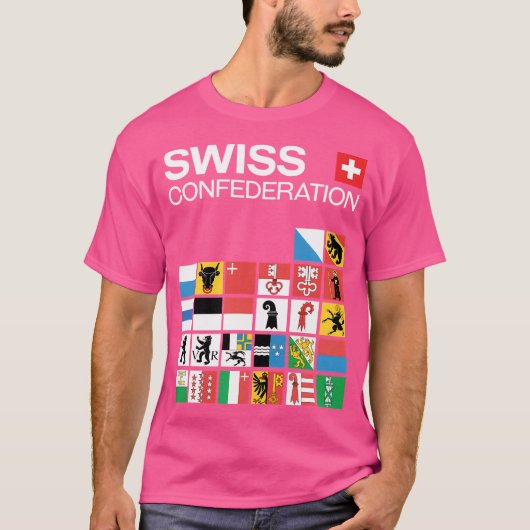 T-shirt Drapeaux suisses (Devant)