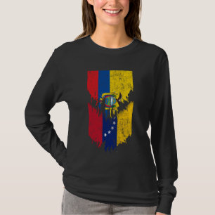 T-shirt Drapeaux vénézuéliens équatoriens arrachés Ecuador