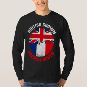T-shirt Drapeaux Vintage pour Hommes W à Racines Française