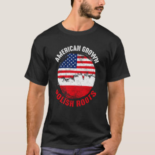 T-shirt Drapeaux Vintages pour hommes de racines polonaise