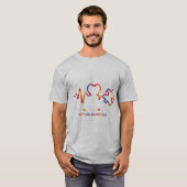 T-shirt Drawstring closurelive, love, accept, autism, awar (Devant entier)