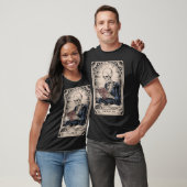 T-shirt DRAYLIN squelette avec carte de Tarot (Unisexe)
