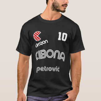T-shirt Drazen Petrovic Rétro Croatie Basketball Jersey