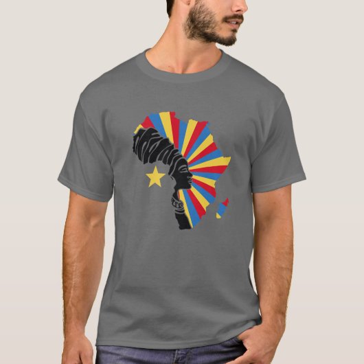 T-shirt DRC Democratic Republic Congo (Devant)