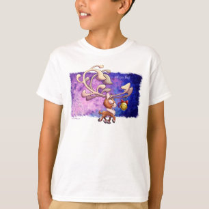 T-shirt DREAM BIG CHRISTMAS REINDEER par Jeff Willis Art