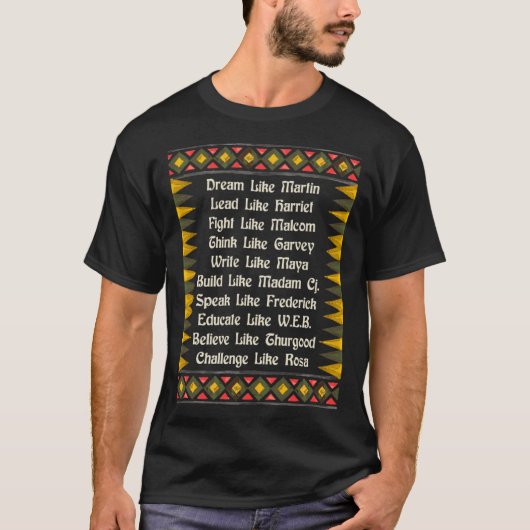 T-shirt Dream Like Martin African Americans Black History (Devant)