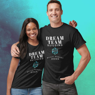 T-shirt Dream Team Building Black and White Logo Employé