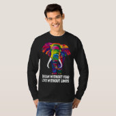 T-shirt Dream Without Fear Love Without Limits LGBT Pride (Devant entier)
