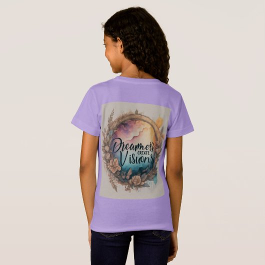 T-Shirt "Dreamers Create Visions" conçu pour les enfants (Dos entier)