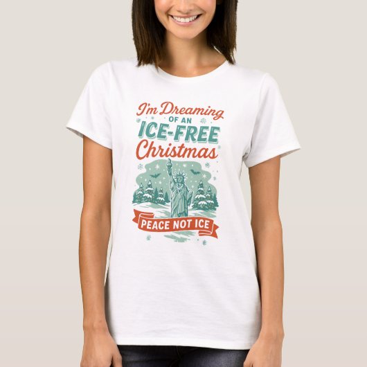 T-shirt Dreaming of an ICE-Free Christmas (Devant)