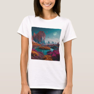 T-shirt Dreamlike Landscape Design - Surreal Imaginaire Ar