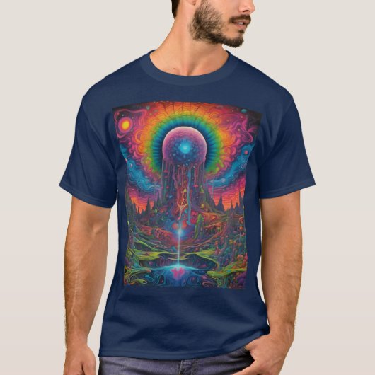T-shirt Dreamscape psychédélique (Devant)