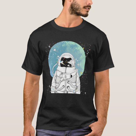 T-shirt Dreamy Astronaut Rocket Space Travel Blast Off Men (Devant)