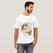 T-shirt Dreamy Fairy With Clover Magic Dancing (Devant entier)