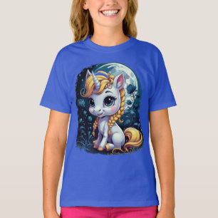 T-shirt Dreamy Moon Unicorn Sweet Little Unicorn