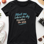 T-shirt Dreamy Ocean Sunset; Sky Touches the Sea
