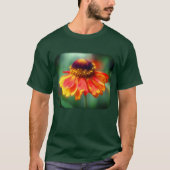 T-shirt Dreamy Orange Zinnia Flower Nature (Devant)