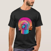 T-shirt Dreamy Poodle Synthwave Nights (Devant)