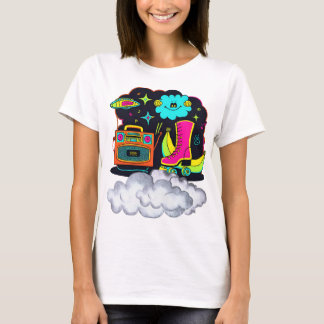 T-shirt "Dreamy Vibes - Cute Cloud & Radio Girls Te