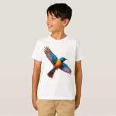 T-shirt Dreamy Watercolor Bird (Devant entier)