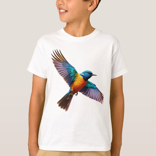 T-shirt Dreamy Watercolor Bird (Devant)