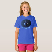 T-shirt Dreidel bleu brillant (Devant entier)