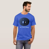 T-shirt Dreidel bleu brillant (Devant entier)