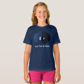 T-shirt Dreidel bleu brillant (Devant entier)