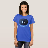 T-shirt Dreidel bleu brillant (Devant entier)