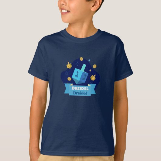 T-shirt Dreidel dreidel Hanoukka (Devant)
