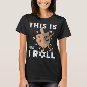 T-shirt Dreidel Menorah Drôle cadeau Hanoukka Voici Commen