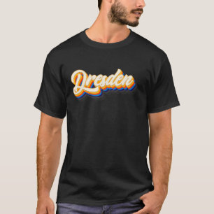 T-shirt Dresde Allemagne style vintage Dresden