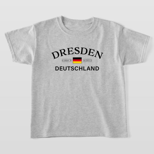 T-shirt Dresden Deutschland Coordinates German Kids (Poser)