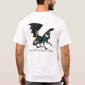 T-shirt Dressage de la queue du Dragon-jaune (Dos)