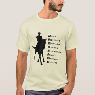 T-shirt Dressage Est Cheval Silhouette Lumière