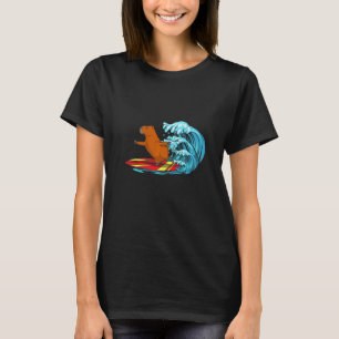 T-shirt Dresseur de capybara animal de surf Chuchoteur de