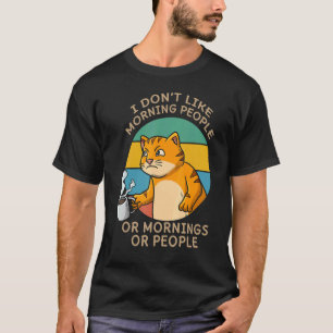 T-shirt Dresseur de Chat Buvant du Café Buveur de Caféine