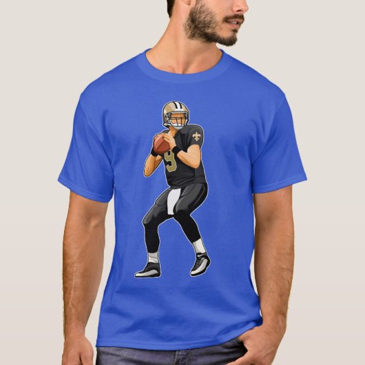 T-shirt Drew Brees 9 Passeshe Ball funny (Devant)